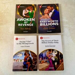 Harlequin Presents Book Lot Of 4 Paperbacks - Baby Worth Billions - Awoken By…